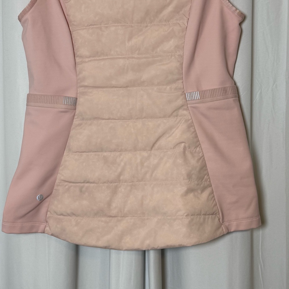 lululemon Down For It All Vest Misty Rose Pink Size 10 Goose Down - Picture 9 of 13